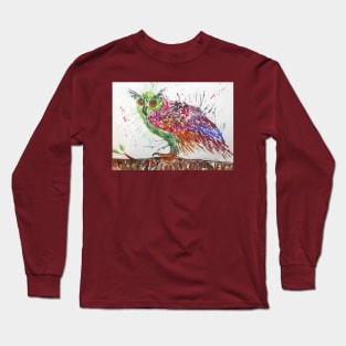 Colorful Owl Long Sleeve T-Shirt